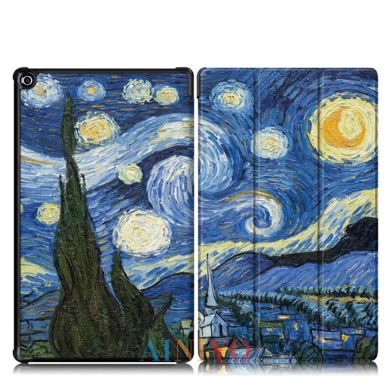 Pokrowiec na Amazon New Fire HD10 2019 pokrowiec na Tablet Funda na ogień HD 10 2017 pokrowiec Slim magnetyczny składany statyw Shell + film długopis stylus: XK-MBZ