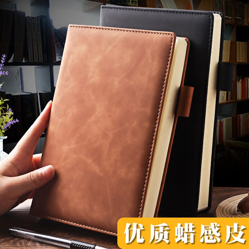 KLW A5 Notebook Thick Business Notepad Meeting Record Notebook Student Diary Stationery 1PCS