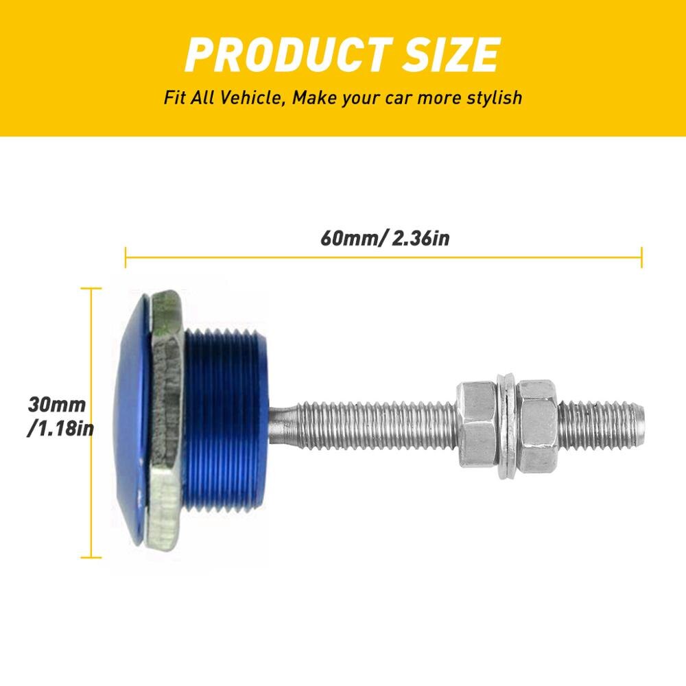 Universele 30mm- delige motorkappen-sluitclipset met drukknop, snelontgrendelingsvergrendeling, motorkappenaccessoires, autostyling