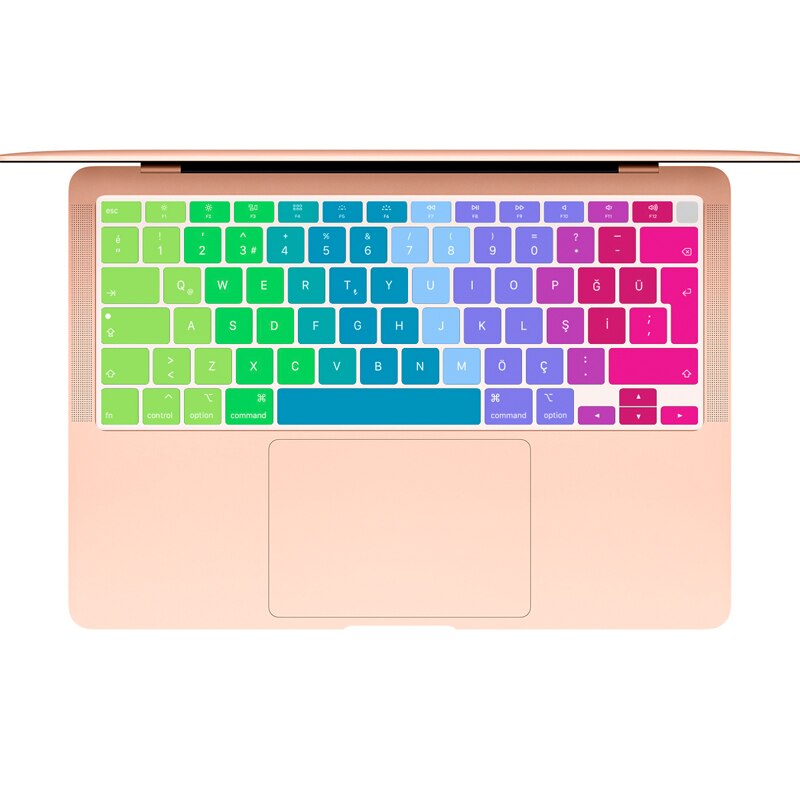 Turkish Silicone EU Version Keyboard Cover Protector Skin For MacBook Newest Air 13 touch bar ID A2179 M1 A2337 Release