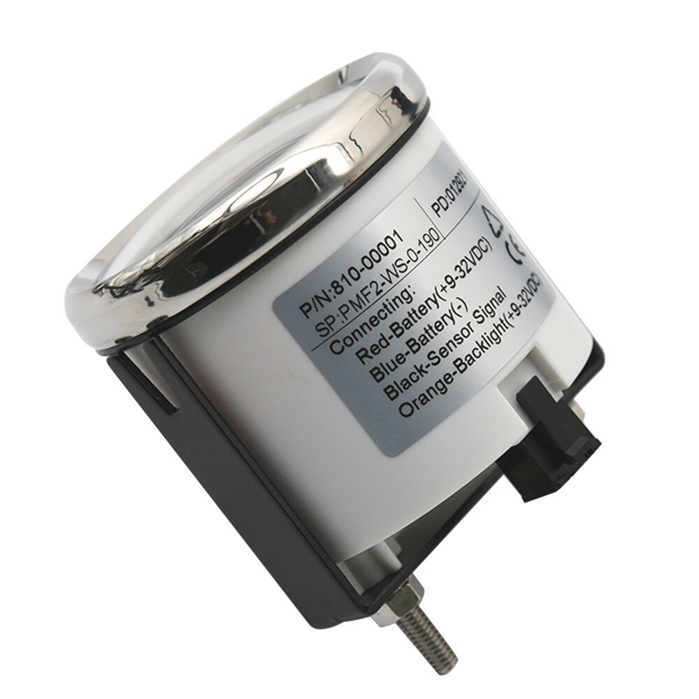 52MM Fuel Level Gauge with 100 125 225 250 300 350 450 500 600mm Fuel Sender Unit 0-190ohm Fuel Level Sensor Auto Gauge for Boat