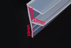 5 M F U H Vorm Glazen Deur Afdichtingen Silicone Rubber Douche Deur Vensterglas Seal Strip afdichting Raam Deur: F 10MM