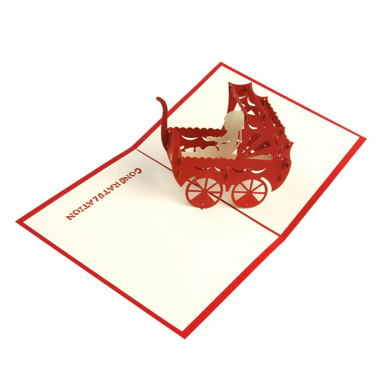 3D Up Invitation Greeting Card Birthday Valentines' Day Year Xmas U2JC