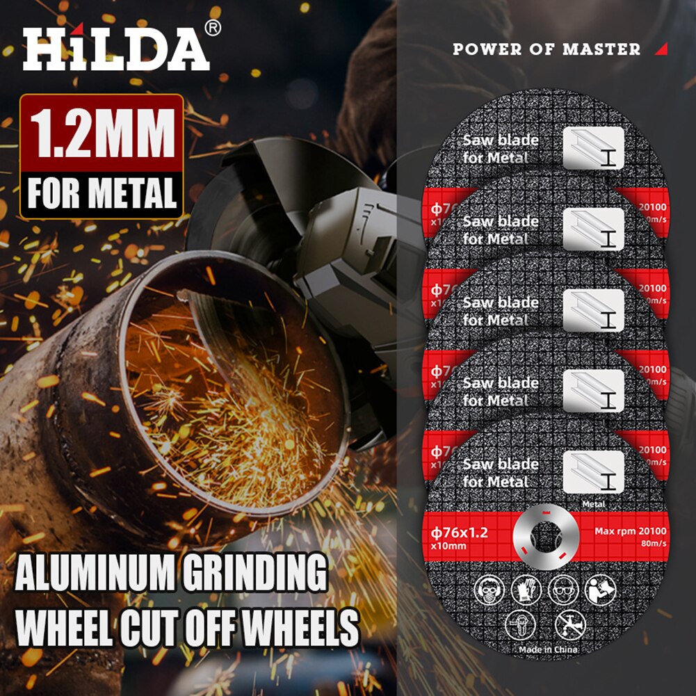 1/10pcs 76mm Metal Cutting Discs Cut Off Wheels Grinding Discs Wear Resistance Angle Grinder Wheel Power Double Net Cutting Disc