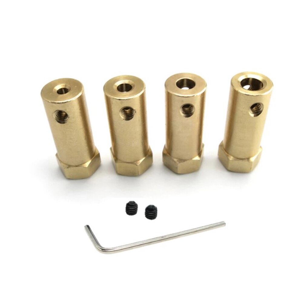 Manchon de connecteur d&#39;arbre de moteur pour voiture intelligente, en cuivre, extensible et rigide, 3/4/5/6/7/8mm, 1 pièce