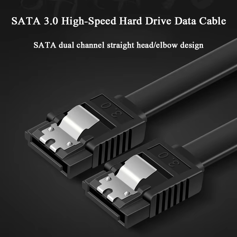 Cable de datos para disco duro SATA 3.0 de alta velocidad, estado sólido, cable de datos serie, SATA flexible, transferencia rápida, 39 cm