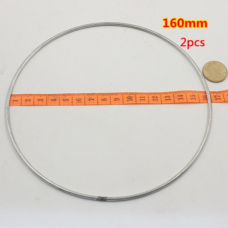1pack/lot Big Dream Catcher Circle Ring Craft 35-180mm Metal Rings For Dream Catchers Hoops Hanging DIY Jewelry Accessories: 160mm 2pcs