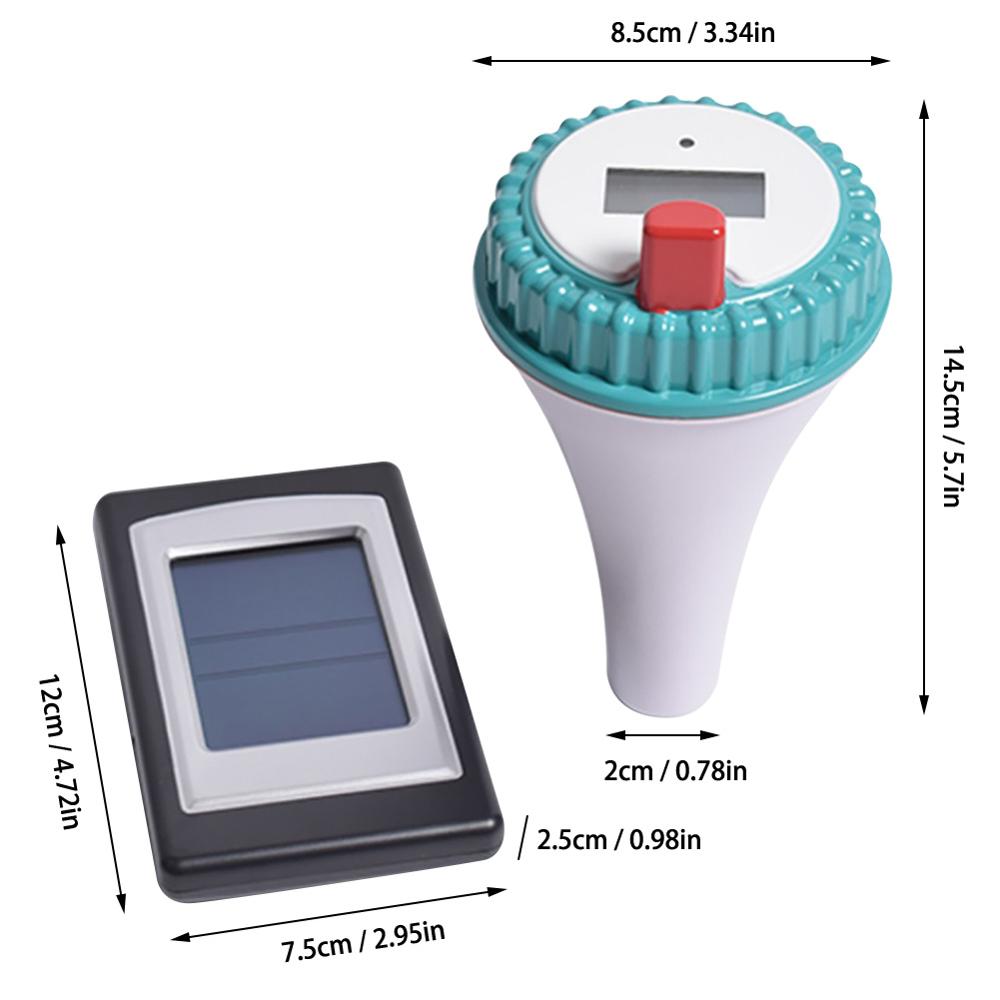 Wireless Pool Thermometer Swim SPA Pond Tub Waterproof Digital LCD Backlit Floating Temperature Transmitter Meter -40C~60C