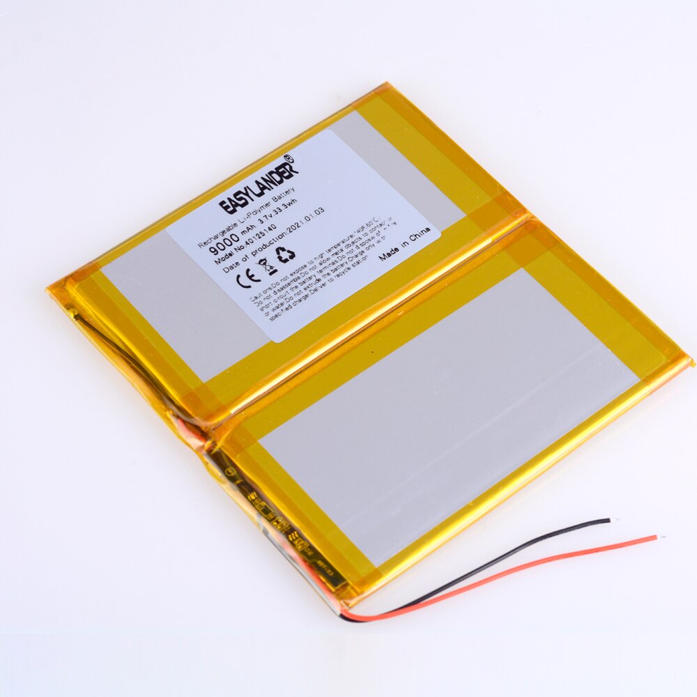 40125140 3.7V 9000Mah Voor Ch Teclast M30 Tablet Pc Batterij