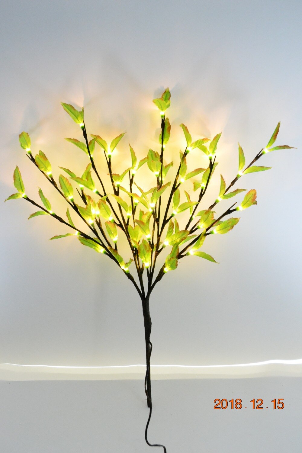 48L/60L Led Groen Blad Tak Lamp Vaas Bloemen Lichten Thuis Tuin Desktop Party Decor Blossom tak Licht