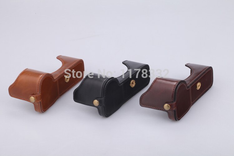 Leather Camera Tas Lederen Half Case Grip Schouderband voor Sony Alpha A7IIA7M2 A7 Mark II Camera