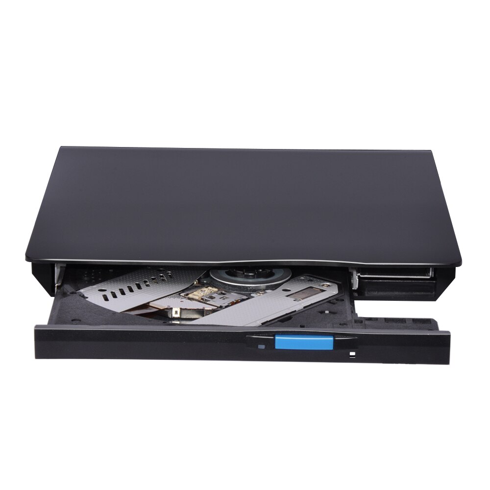 Deepfox-grabador de DVD externo, Unidad óptica de 9,5mm, CD ROM, RW, USB 2,0, lector de reproductor de CD/DVD, quemador de DVD para ordenador portátil, PC, Windows 7/8