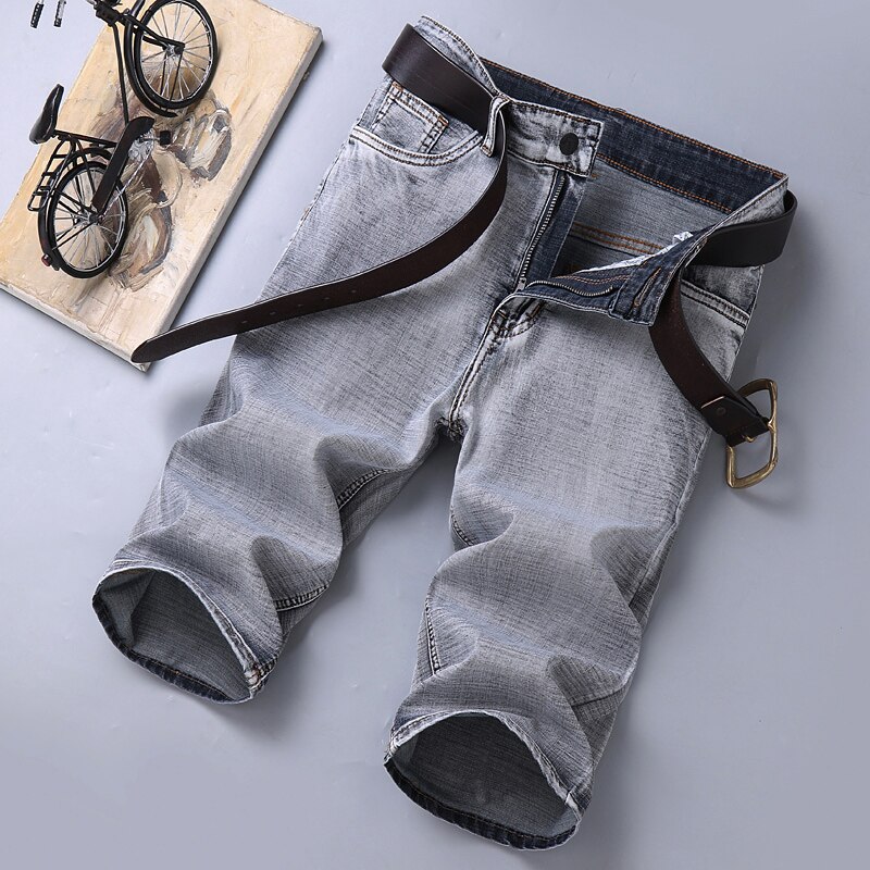 Estilo clássico dos homens cinza chão calças de br... – Vicedeal