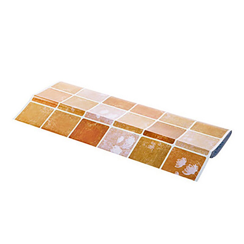 Mosaico 4 colores papel de aluminio autoadhesivo Anti aceite papel tapiz para cocina resistente a altas temperaturas 60x100cm decoración adhesiva: A2