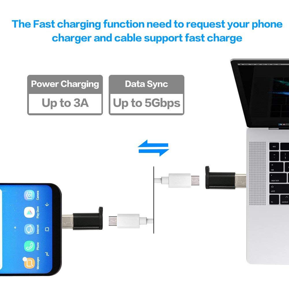 USB-C para chaveiro conversor micro usb, chaveiro com conector para xiaomi redmi note 7 pro 8 huawei p20 lite p30 mate adaptador tipo c, 20