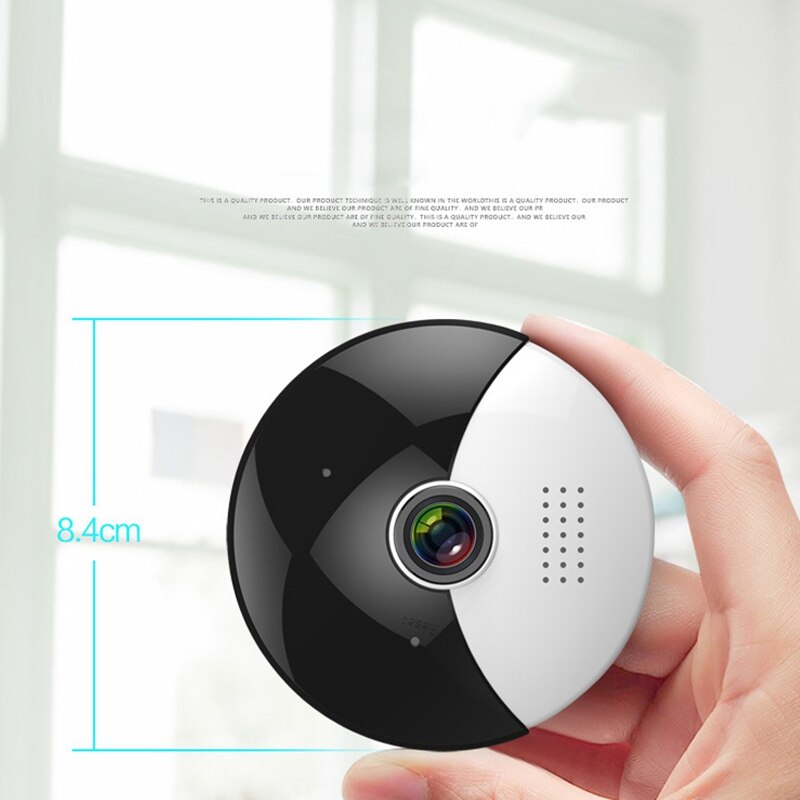Kamera hd trådløs wifi 360 graders panoramanetværk kamera mobiltelefon fjernskærm (uk plug)