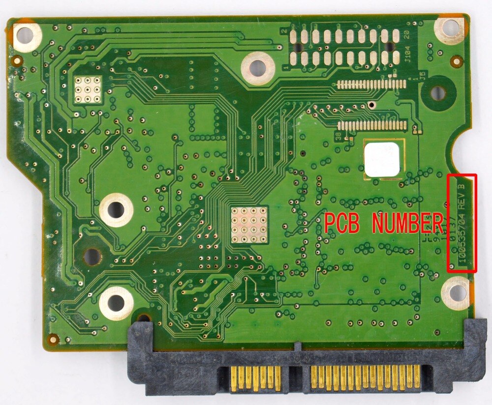 Seagate logikkort /100535704 rev b, rev a, varv d, rev c /5701/5699/6826/st3160318as/st500 dm 002/st3500418as/st3500413as