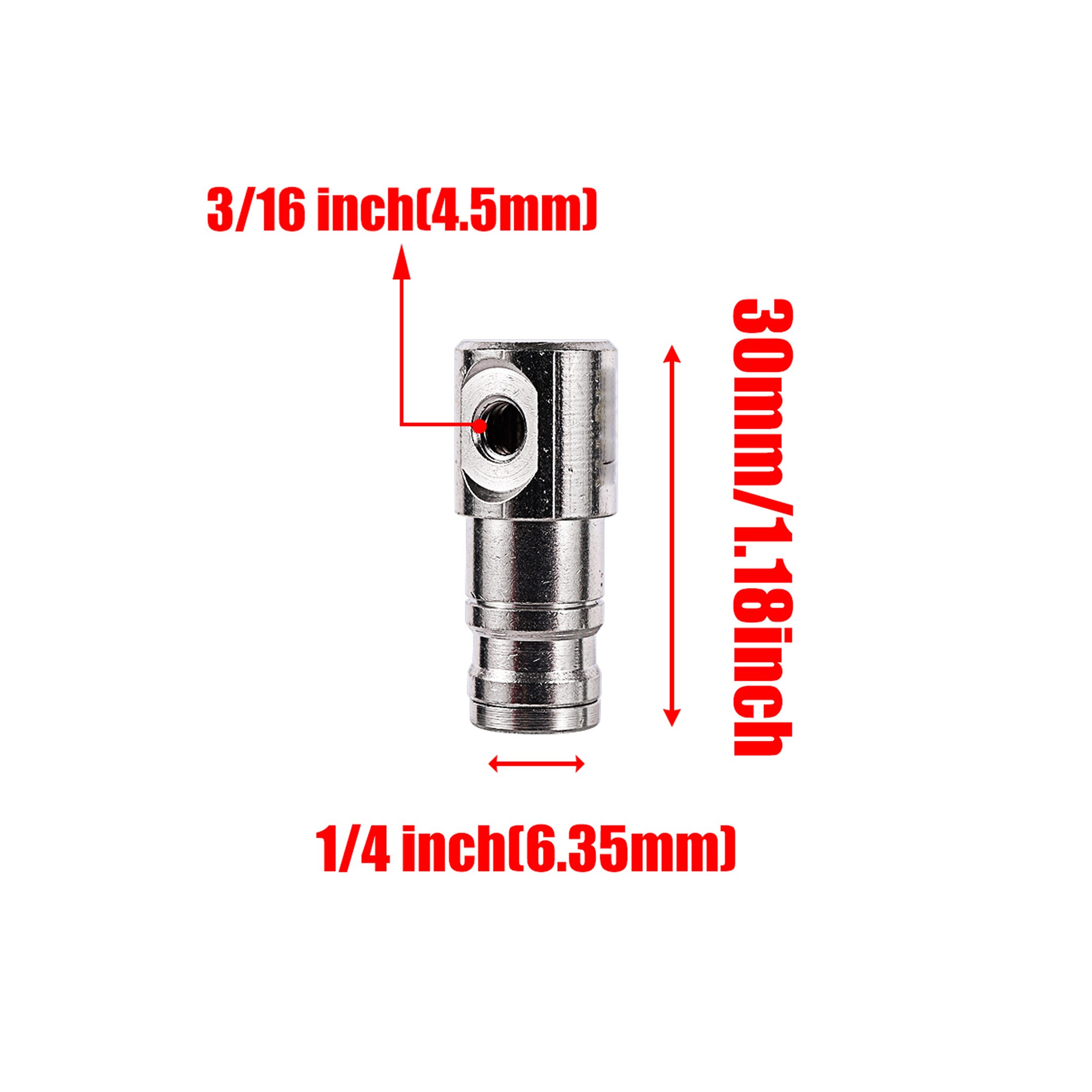 1/4 "Pijp Slip Lock Connector Vernikkeld Koper Snelkoppeling Hoge Druk Verneveling Irrigatie Od 6.35Mm Buis Mondstuk fitting: End Plug Single Jet
