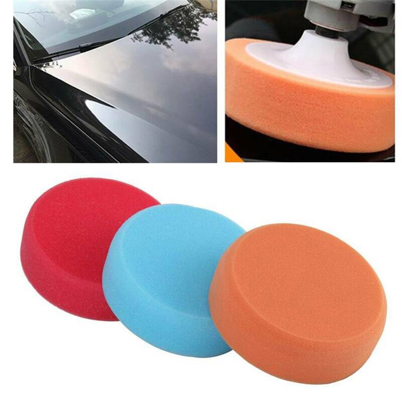 3 szt. Gąbka robić mycia głowic 150mm M14 nici robić polerowania samochodów miękkie wkłady robić mopa