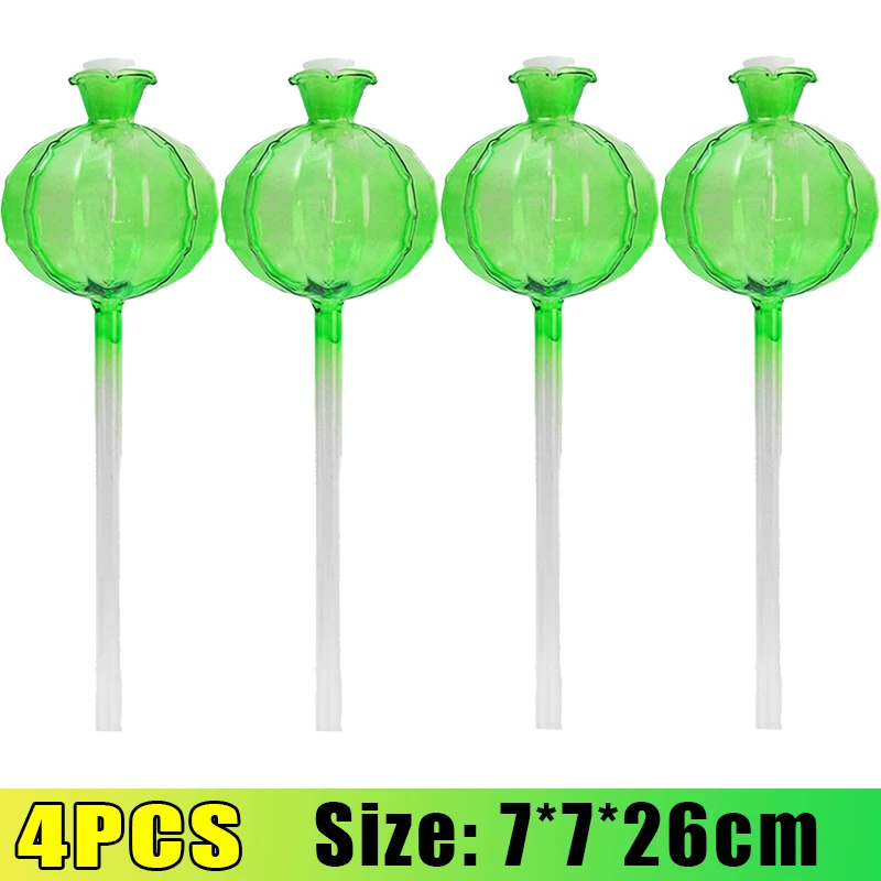 Automatische Drip Spike Irrigatiesysteem Glas Zelf Watering Apparaat Bloem Plant Auto Water Druppelaar Apparaat Tuinieren Watering Tool: YELLOW