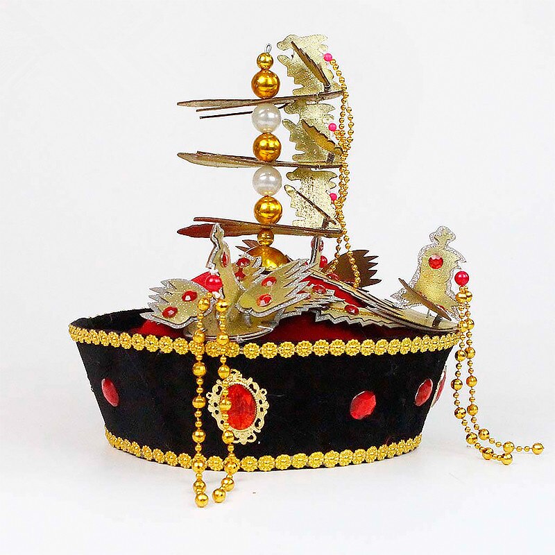 Dinastia Qing imperatrice cappello corona cappello imperatore reale cinese Vintage ▾ storico TV film costumi accessori