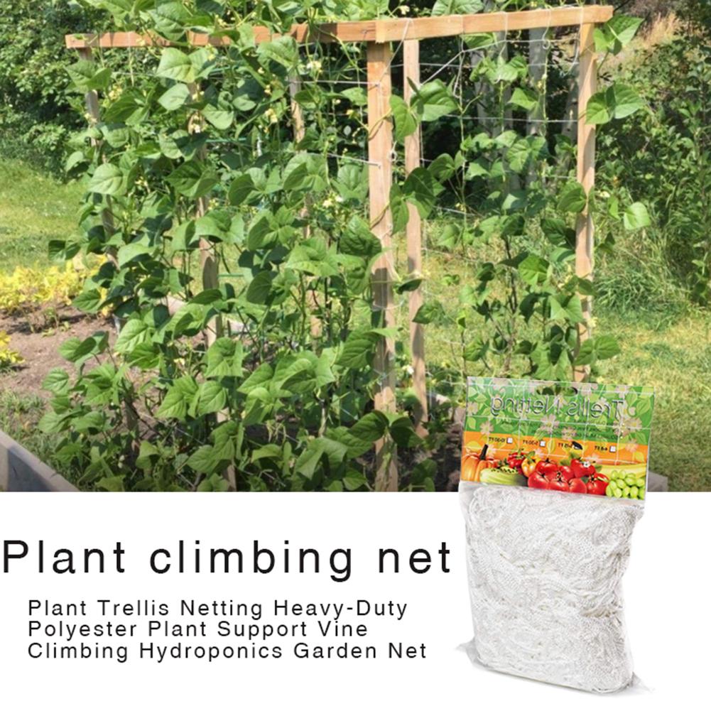 Planteklatrenett plante espalier netting kraftig polyester plantestøtte vinranke klatring hydroponics tomater hagenett