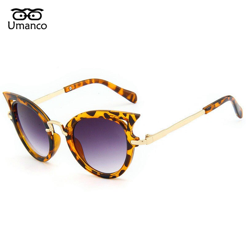Umanco Cat Eye Brand Sunglasses For Children Triangle Children's Glasses Beach Travel Birthday: 03