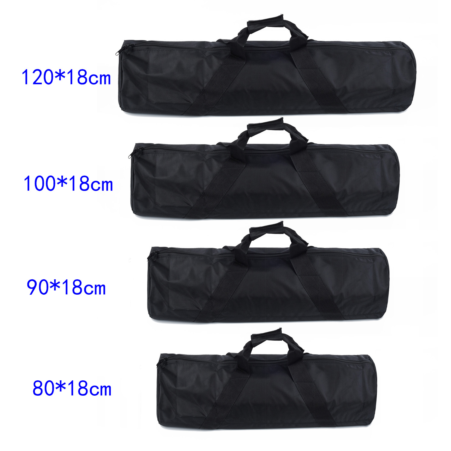 Bolsa para trípode en al aire libre/salida photogray 80/90/100/120cm negro acolchado trípode con soporte para luz llevar bolsa caso