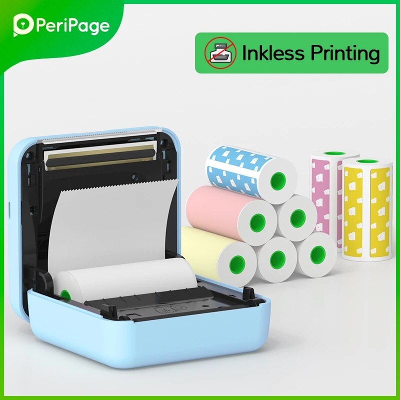 Peripage – Mini-imprimante Photo Portable A6, Bluetooth, pour téléphones IOS et Android, AR, imprimante d'étiquettes pour d'anniversaire