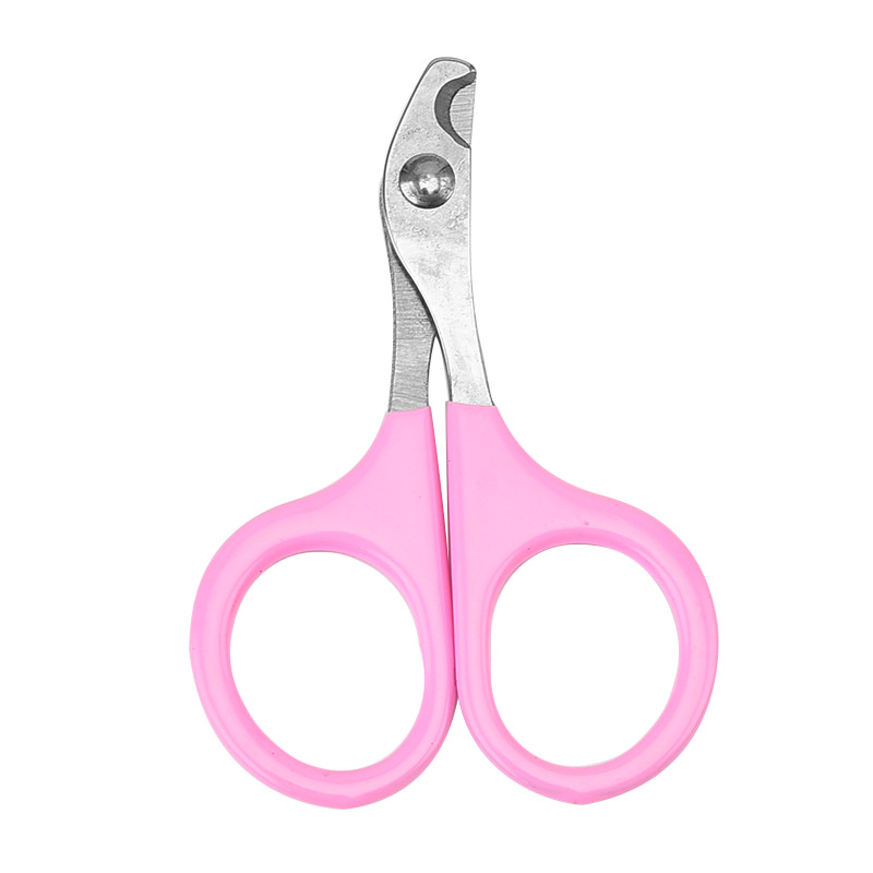 Pet Nail Clippers Cat Toe Claw Scissors Trimmer Pet Grooming Products Cat Nail Cleaning Tool For Small Puppy Dogs: WHITE