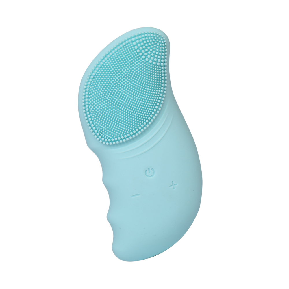 Elektrische Gezicht Reinigen Borstel Sonic Facial Brush Deep Wassen Mee-eters En Poriën Gezicht Cleanser: blue 02