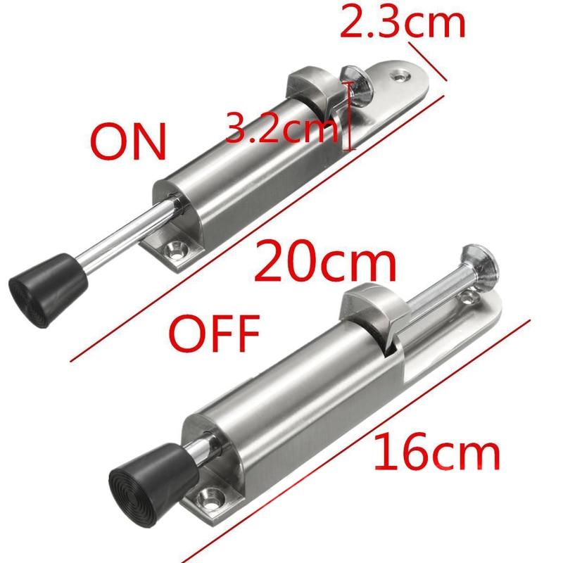 Rvs Telescopische Deur Stopper Zilver Lente Geladen Stap-Op Deur Houder Deur Stopt Voor Huishoudelijke Hardware