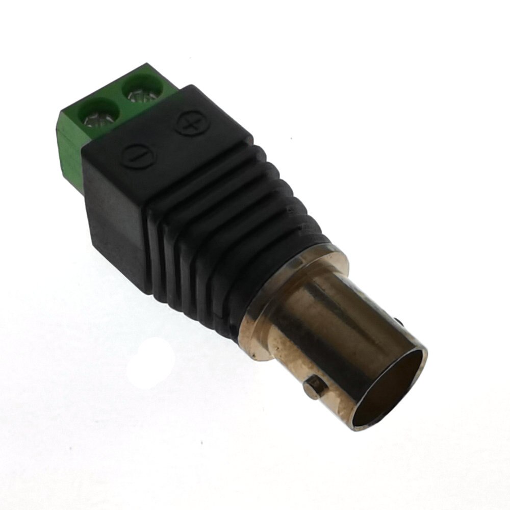 2 Pcs Bnc Naar Schroefkroonstenen Voor Ahd Camera Cvi Camera Tvi Camera Cctv Camera Coaxiale/Cat5/Cat6 Kabels