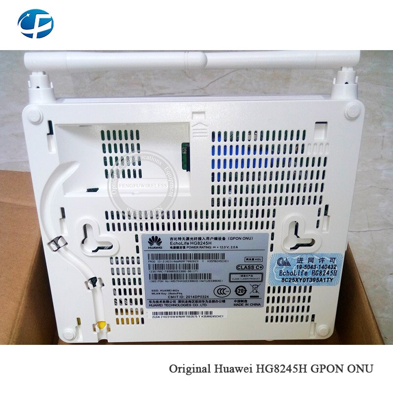 Nuovissimo HW 2DBI ONU ONU ONT GPON con 1g * 4 porte WIFI vocali interfaccia di installazione inglese