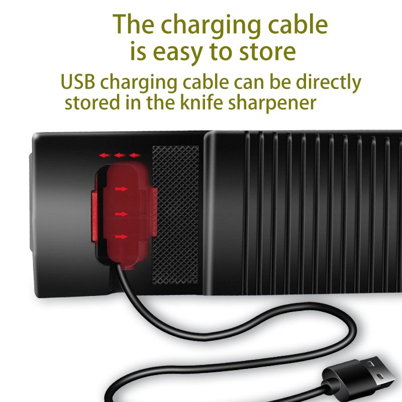 Afilador de cuchillos eléctrico automático máquina de afilar , recargable por USB, herramientas de afilado, máquina afiladora de cuchillos de cocina