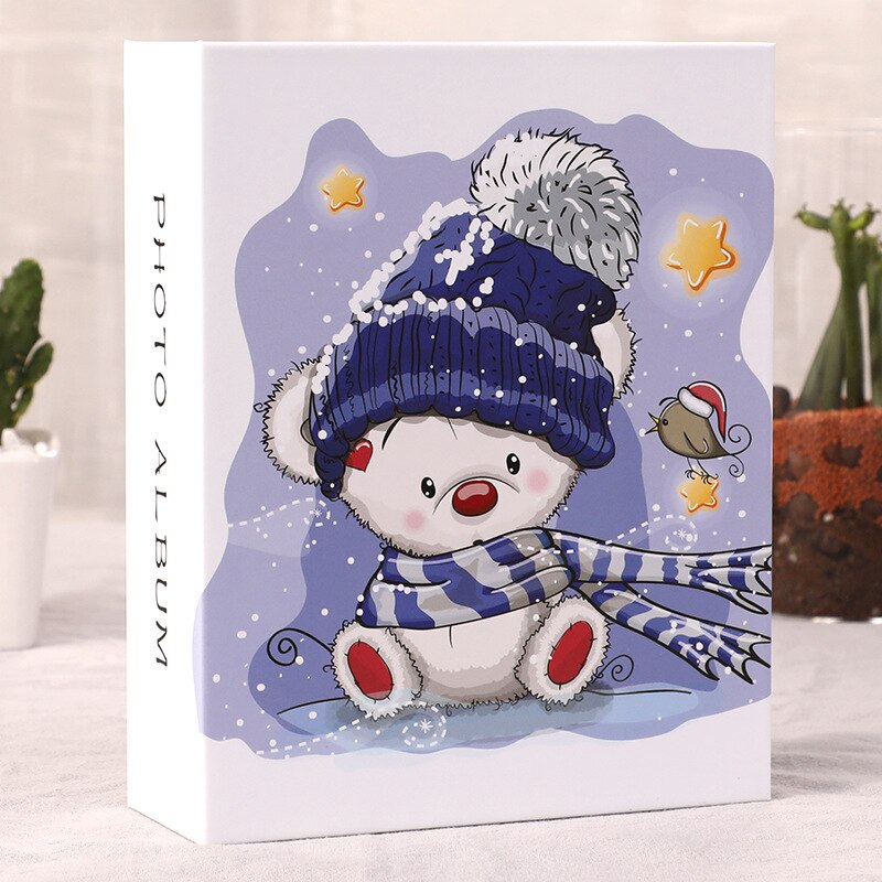 Album Photo de 6 pouces avec 100 pochettes, étui pour photos de Scrapbooking, cadre pour Album Photo, pour enfants: Bear