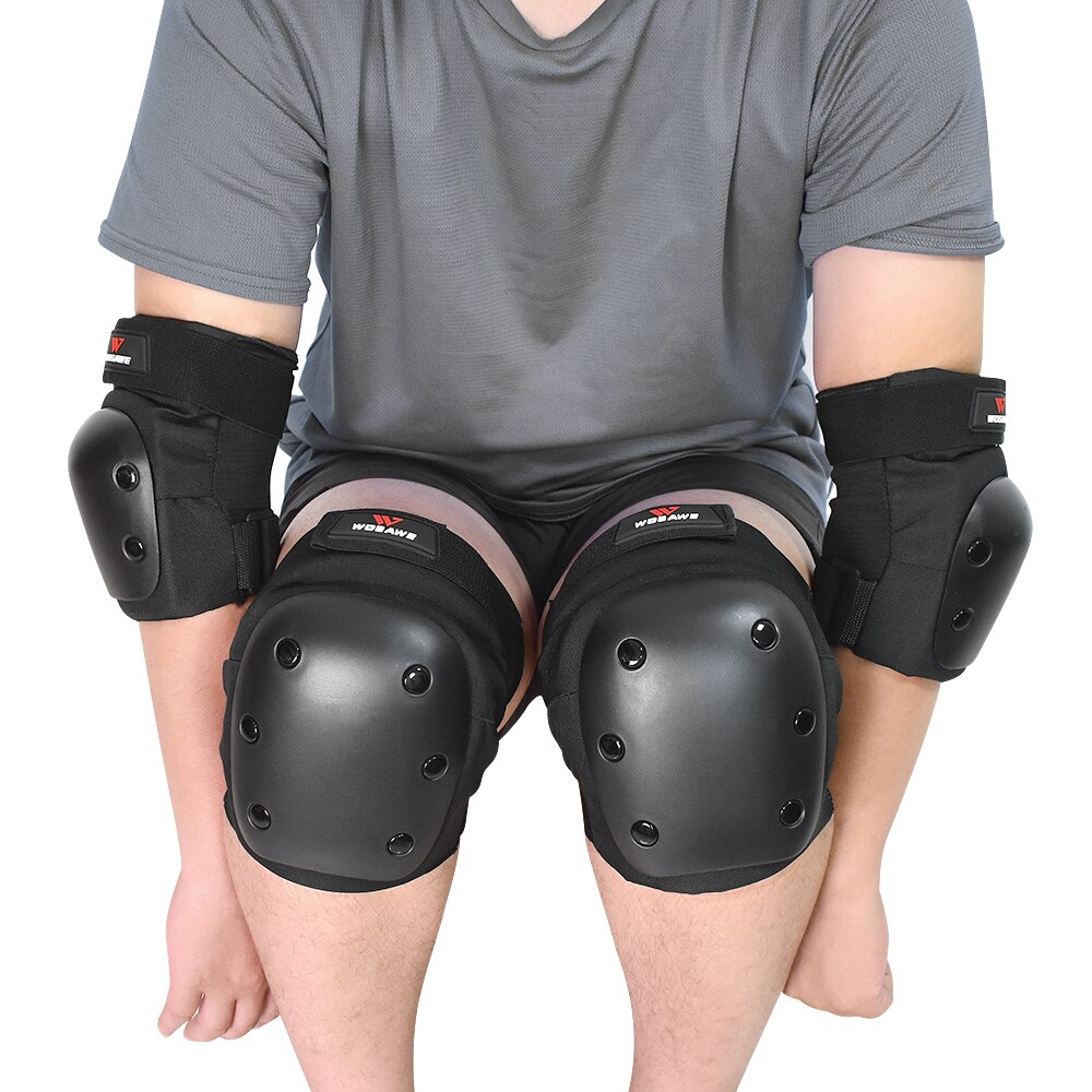 WOSAWE – gilet de protection dorsale pour adulte, armure de moto, équitation, ski, skate, protection de poitrine, genouillères: ML307 Set / M