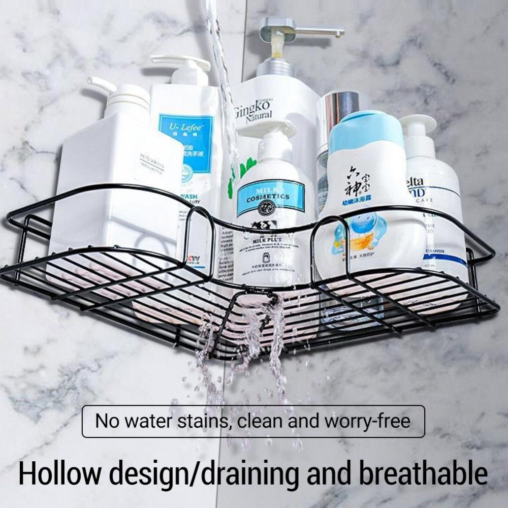 Schlecht Regal Ecke Rahmen Dusche Organizer verwöhnen Zauberstab Montieren Shampoo Lagerung Halfter Mit Saugnapf Küche Lager Gestell