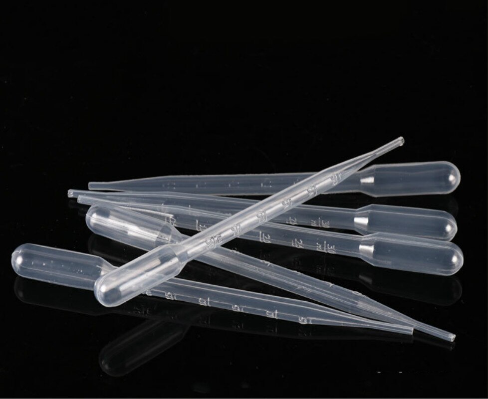 100 stuks 3ml wegwerp plastic transfer druppelaar parfum oogdruppelaar praktische multifunctionele druppelaar hervulbare flessen