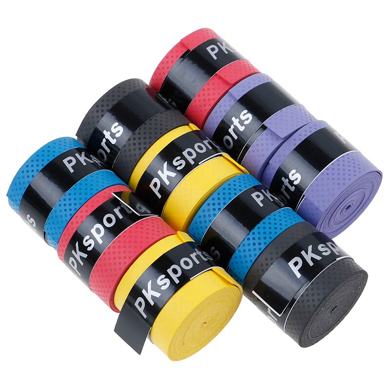 Antislip zweetband omwikkelt tennisracket overgrips, badmintonracket overgrip, vishengel zweetband grip 10 stuks/partij
