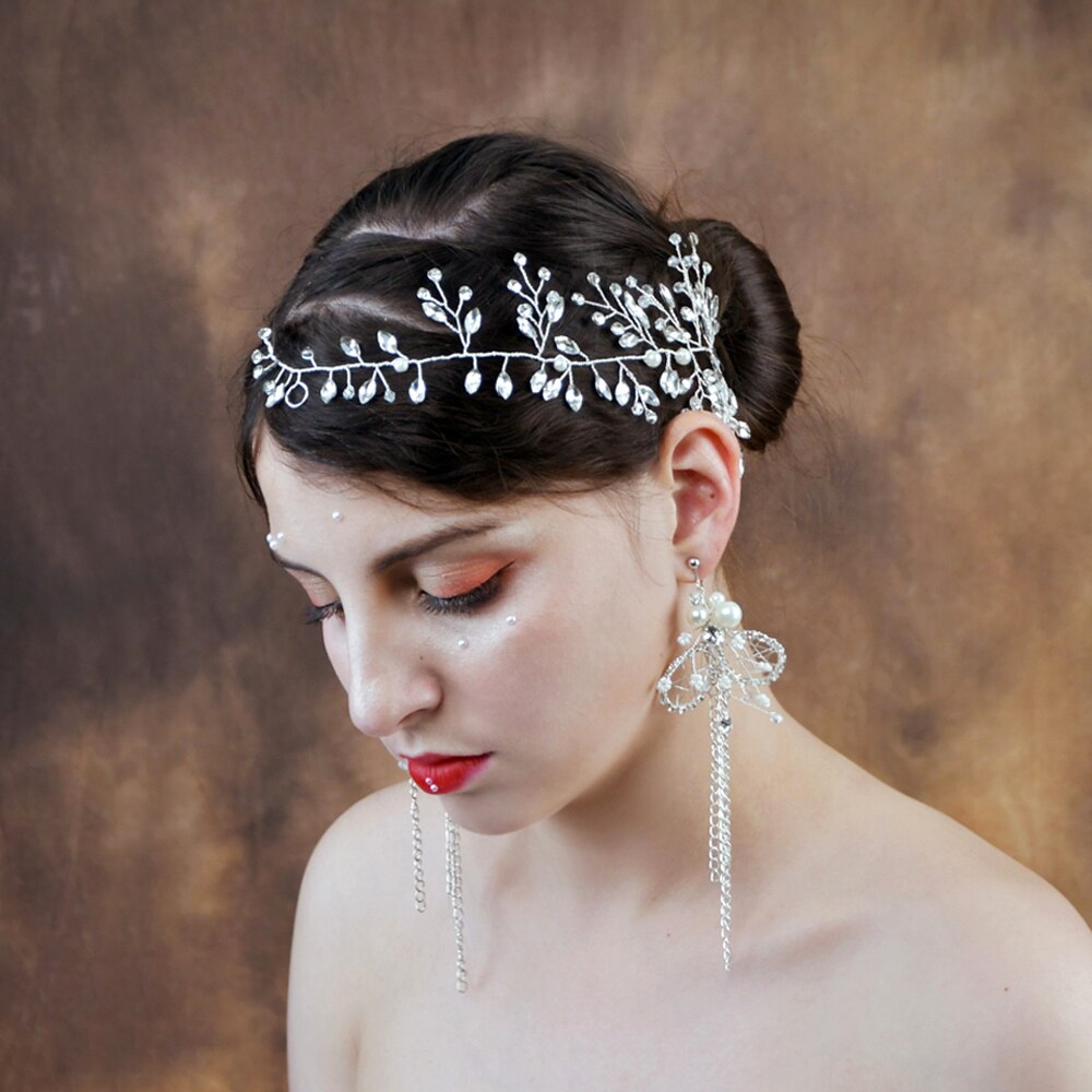 Wedding Bridal Hair Accessories Crystal Flowers Imitation Pearl Hair Comb Pin for Women Girl SCHP21S