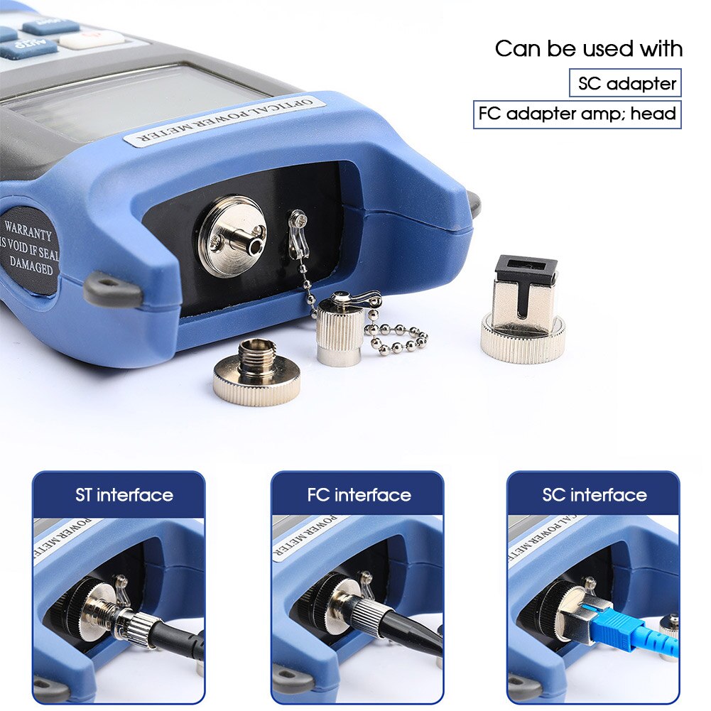 Handheld Fiber Optical Power Meter -70 to +3dBm Fault Locator SC/FC Connector Network Cable Tester Fiber Optic Tools
