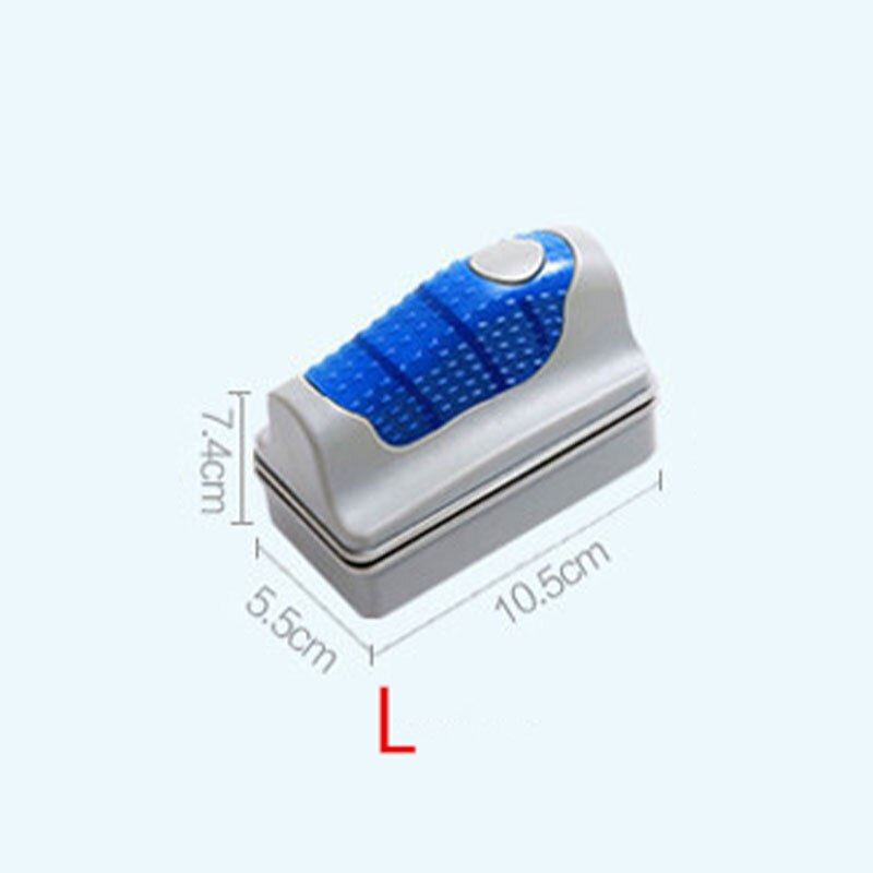 Magnetic Aquarium Tank Cleaner Magnetic Brush Aquarium Tank Fish Tools Floating Glass Algae Cleaning Scraper: L