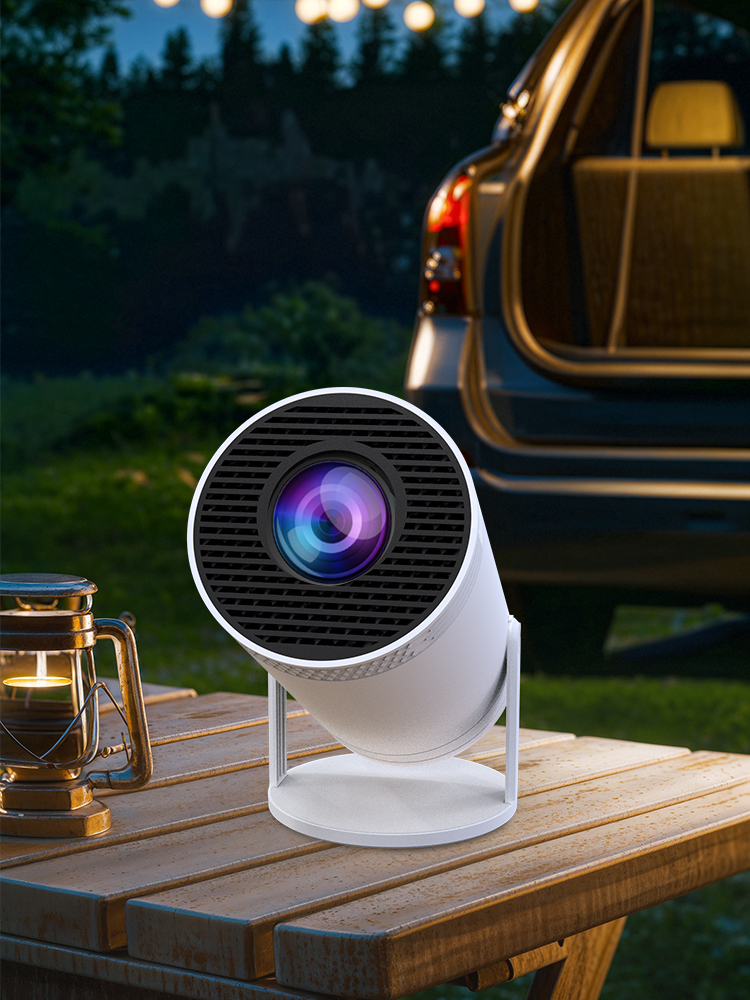 S100 Android 12.0 Portable Projector | WiFi 6 Dual band+Bluetooth 5.4 Wireless Screen Projection without Stunning | 720P HD | On: UK Plug