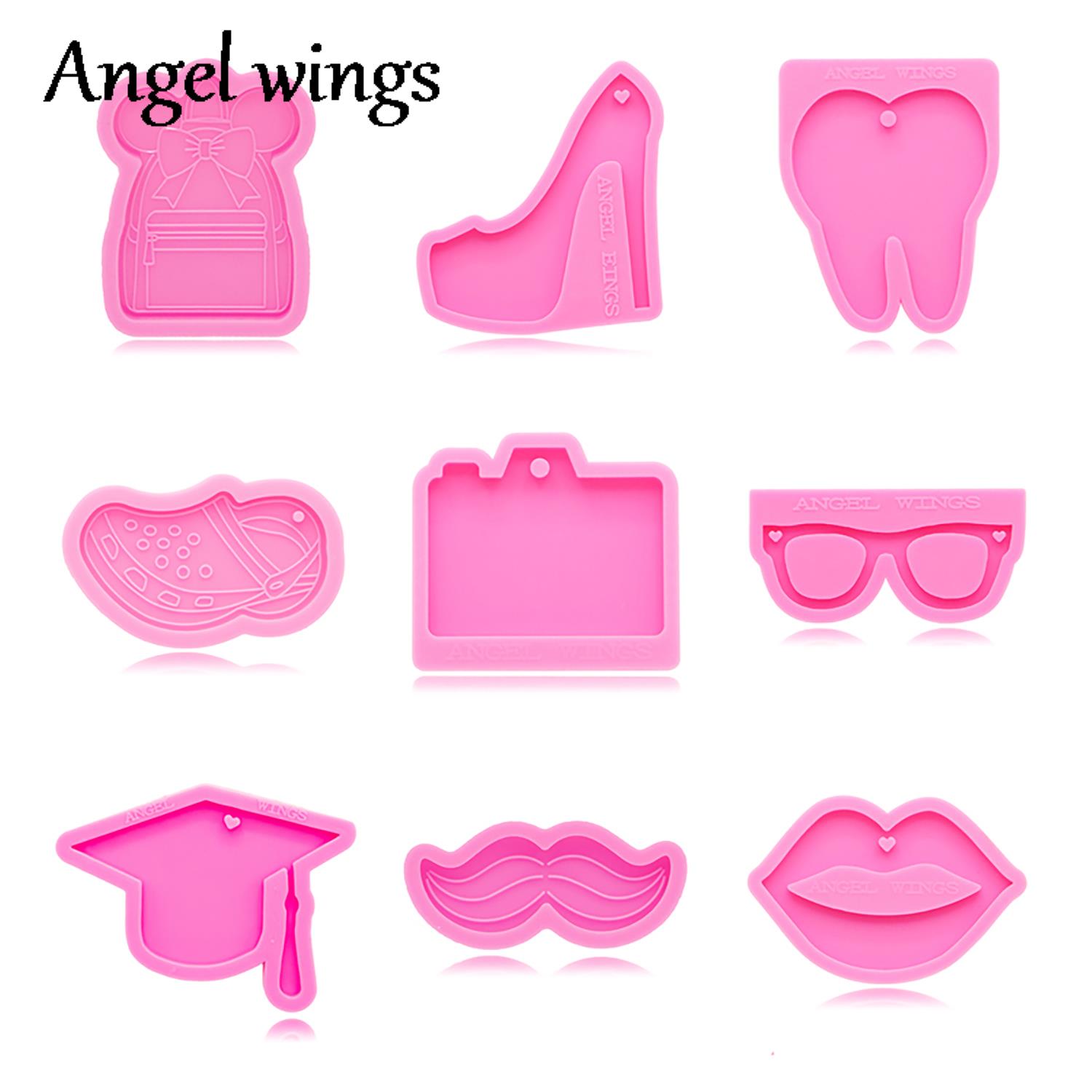 DY0910 Stampi per zaino/scarpe/occhiali/fotocamera/cappello/teetra in silicone, portachiavi artigianale stampo in resina epossidica fai da te, stampo per torta al cioccolato