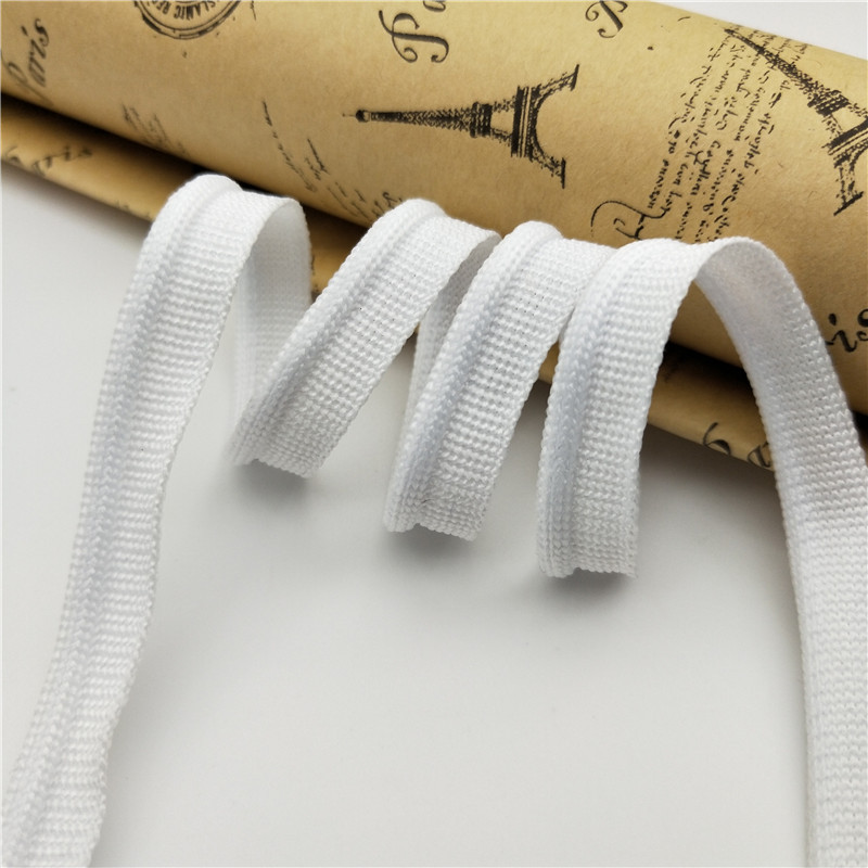 10mm Helder Zilver polyester binding tape met touw piping koord Zomen Binding Tape voor Patchwork DIY Craft bag kussen naaien