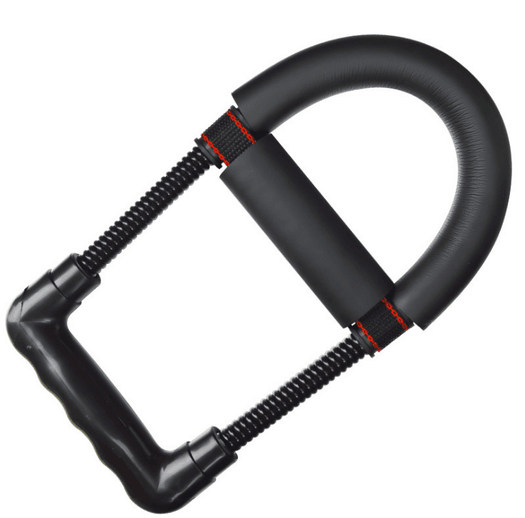 Agarre poder antebrazo de muñeca mano ejercitador de agarre Dispositivo de entrenamiento de fuerza Fitness Muscular fortalecer la fuerza equipo de Fitness: Black