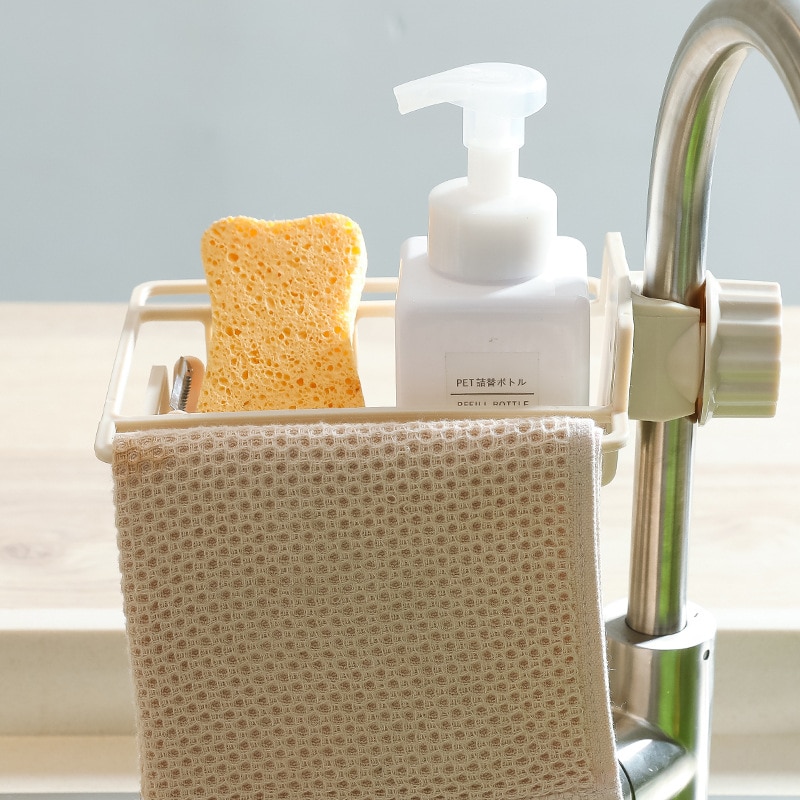 Kitchen Sink Faucet Sponge Soap Cloth Drain Pipe Rack Storage Box Storage Rack Shelf Faucet Rack Bathroom Storage Freeship