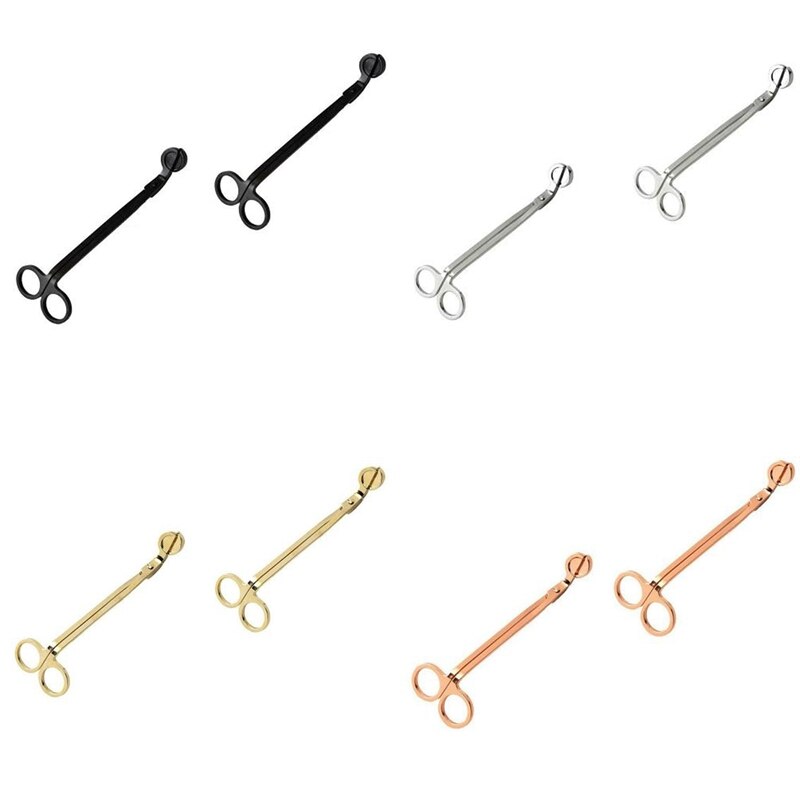 Practical Candle Wick Trimmer Cutter Stainless Wick Clipper Scissor For Trim Wick To Burn Equally Reduces Soot