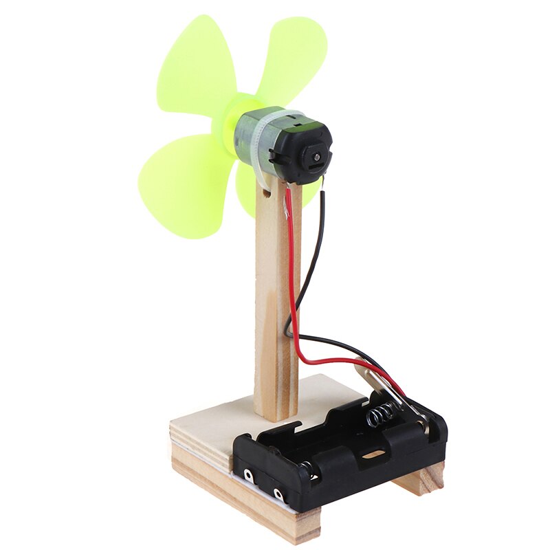 Diy elektrisk vifte modellsett barn vitenskap eksperiment leker skoleprosjekt barnehage montert stamme utdanning